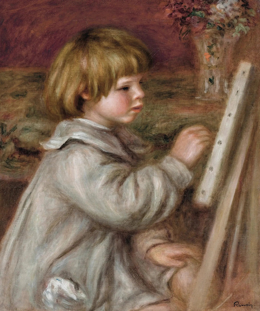 Mały malarz (Claude Renoir) - Pierre-Auguste Renoir
