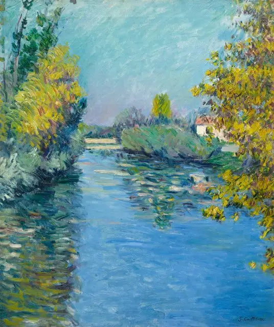 Mały biustonosz z Sekwany, efekt jesieni - Gustave Caillebotte
