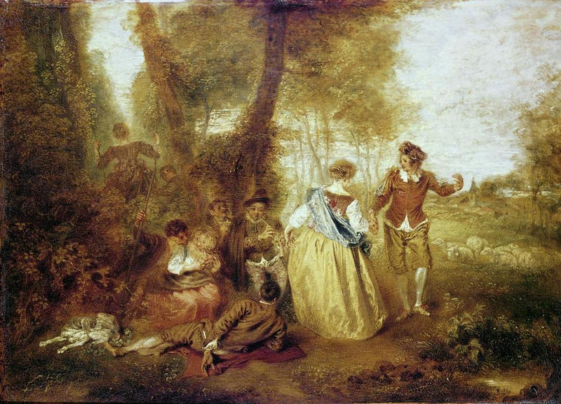 Pastoralne przyjemności - Antoine Watteau
