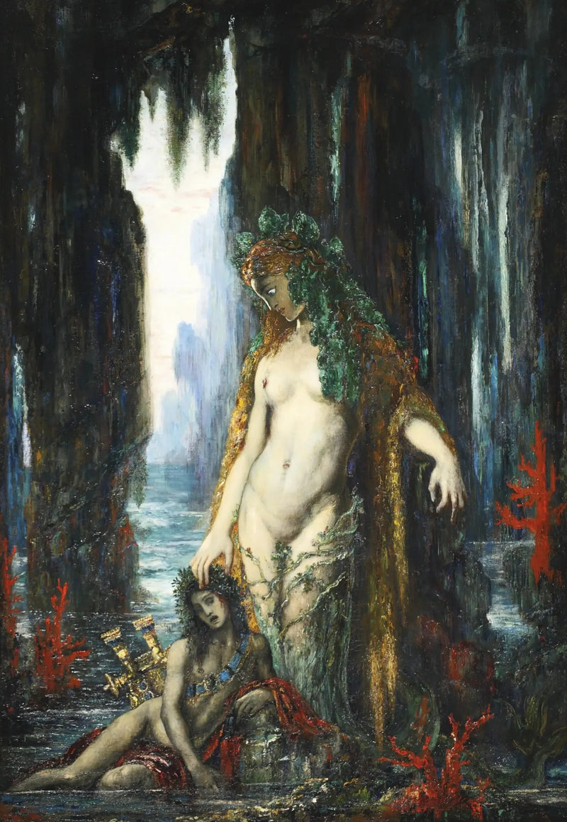 Poeta i syrena - Gustave Moreau