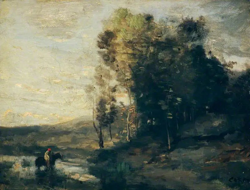 Źródło wody - Jean-Baptiste Camille Corot