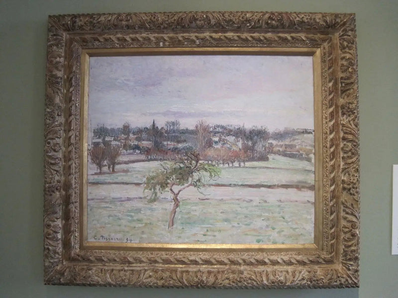 Jabłoń, efekt śniegu w Éragny - Camille Pissarro