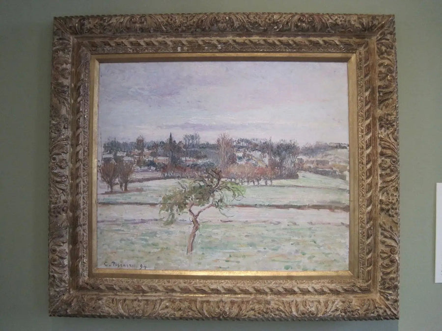 Jabłoń, efekt śniegu w Éragny - Camille Pissarro