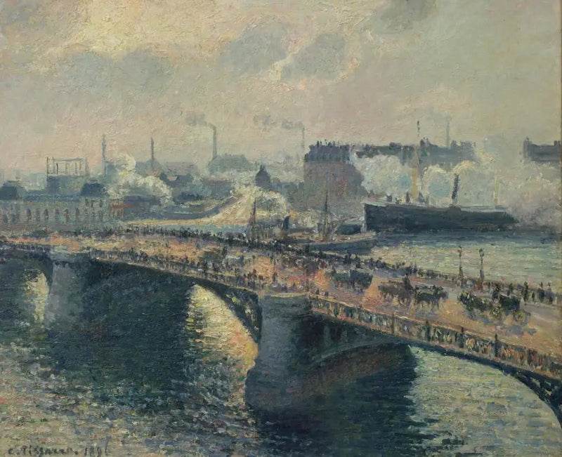 Most Boïeldieu w Rouen - Camille Pissarro