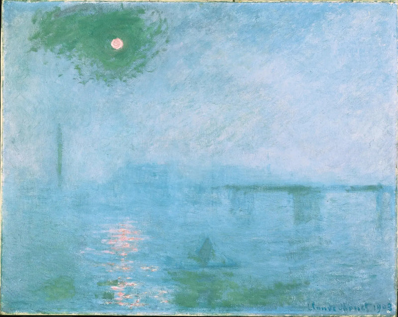 Most Charing Cross: mgła nad Tamizą - Claude Monet