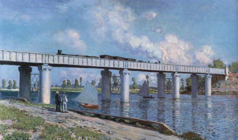 Most kolejowy w Argenteuil - Claude Monet
