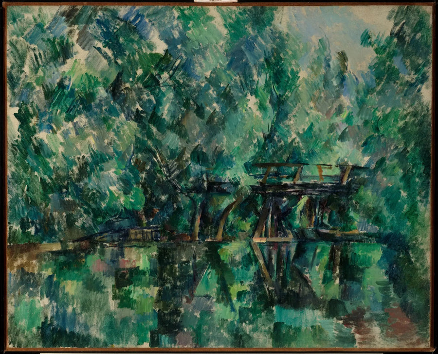 Most na wyspie Machefer w Saint-Maur-des-Fossés - Paul Cézanne