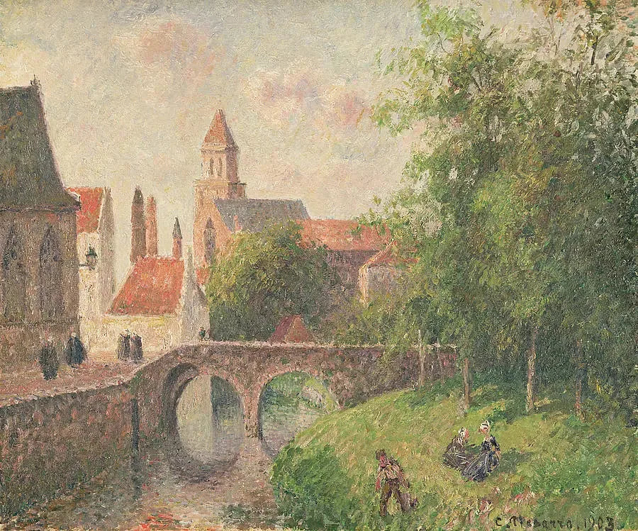 Most Klucza w Brugii, Belgia - Camille Pissarro