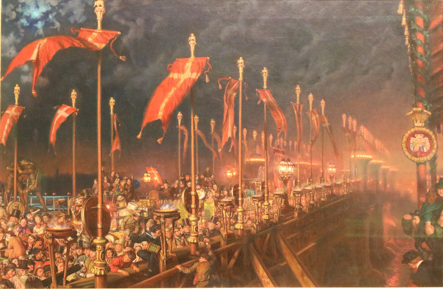 Most Londynu wieczorem w dniu ślubu księcia i księżnej Walii - William Holman Hunt