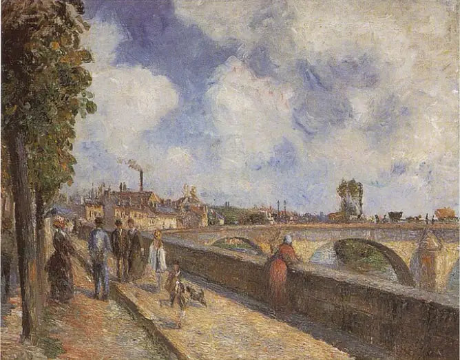 Most w Pontoise - Camille Pissarro