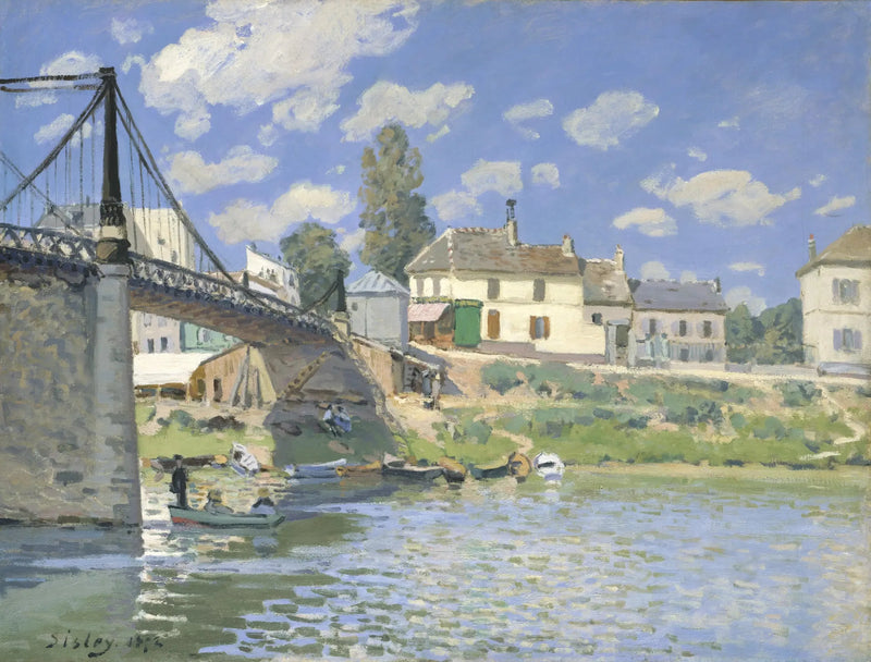 Most w Villeneuve-la-Garenne - Alfred Sisley