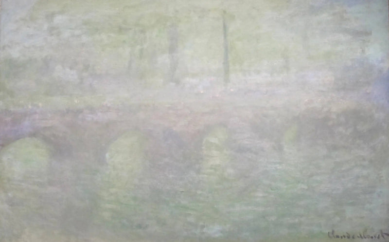 Most Waterloo w Londynie o zmierzchu - Claude Monet