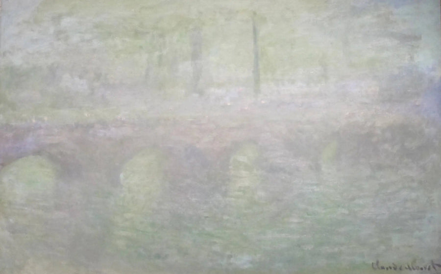 Most Waterloo w Londynie o zmierzchu - Claude Monet