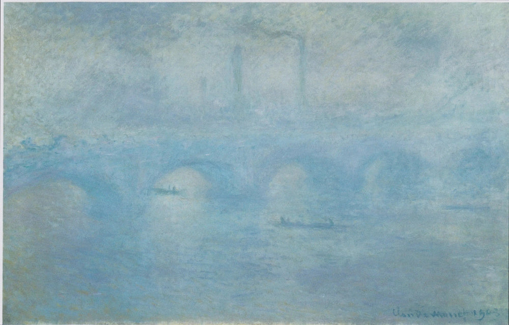 Reproduction du tableau « Le Pont de Waterloo. Effet de brouillard - Claude Monet » par Alpha Reproduction en peinture à l’huile