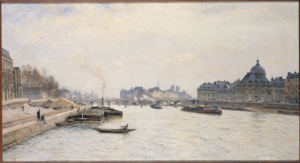 Le pont des Arts vue du pont Royal - Stanislas Lépine - Alpha Reproduction