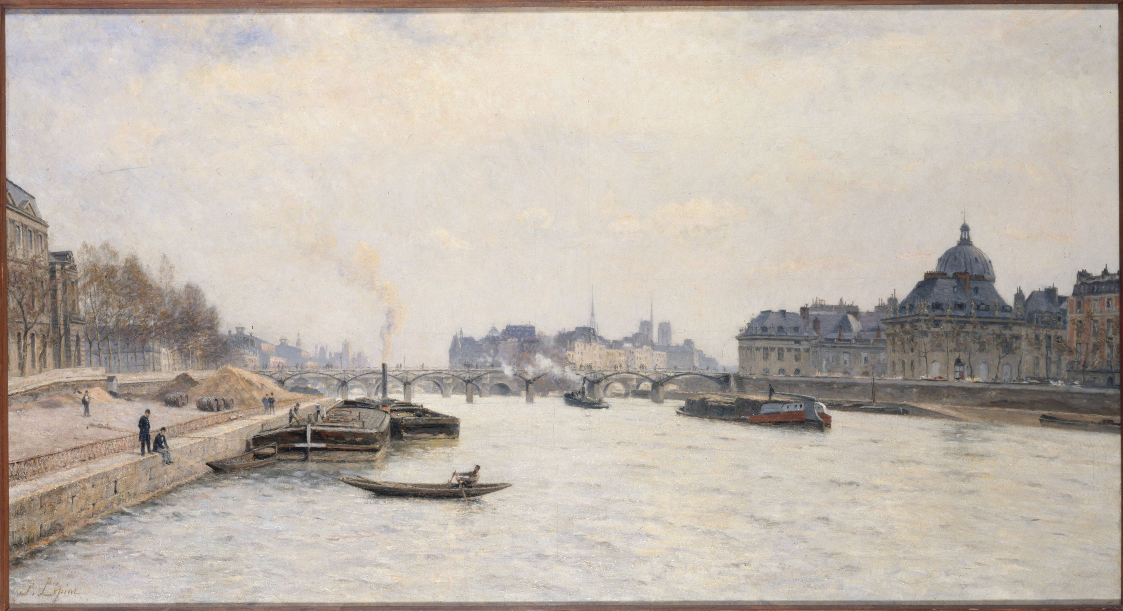 Le pont des Arts vue du pont Royal - Stanislas Lépine - Alpha Reproduction