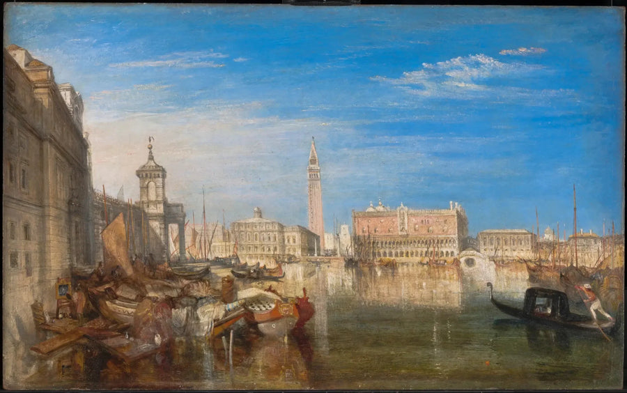 Most Westchnień, Pałac Dożów i Celnica, Wenecja. Canaletto malujący - J. M. W. Turner