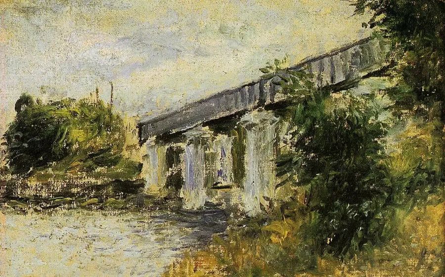 Most kolejowy w Argenteuil - Claude Monet