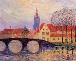 Most Leguenay w Brugii - Maxime Maufra