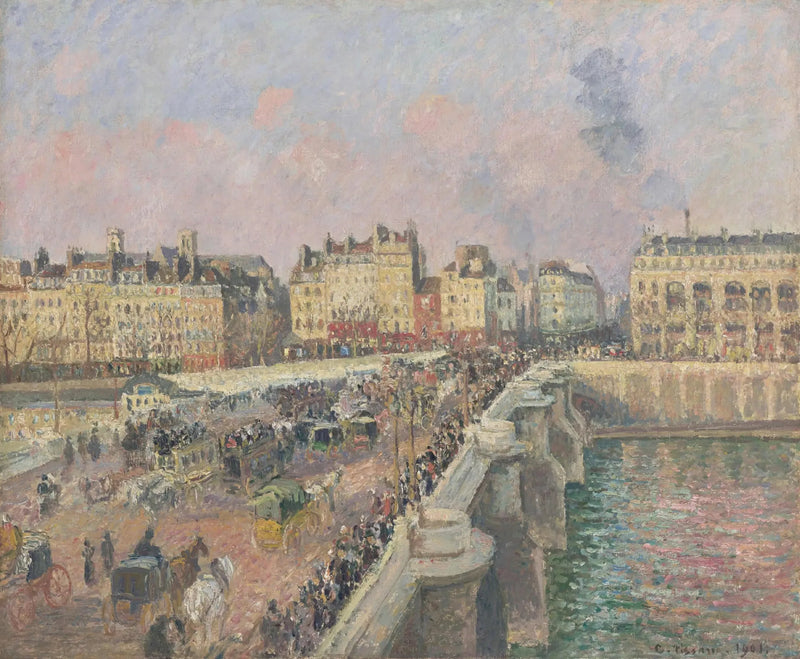 Nowy Most, popołudnie - Camille Pissarro
