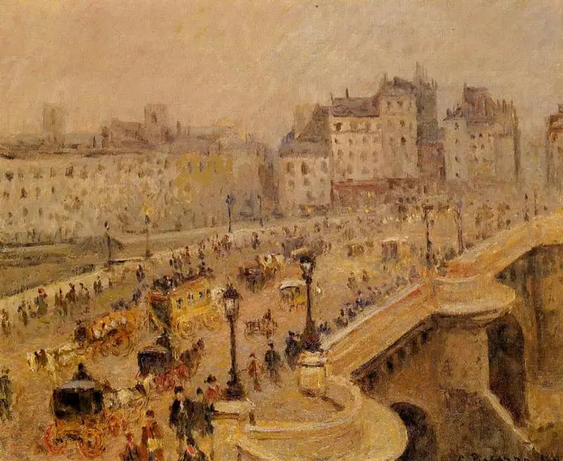 Most Nowy, Mgła (Druga Seria) - Camille Pissarro
