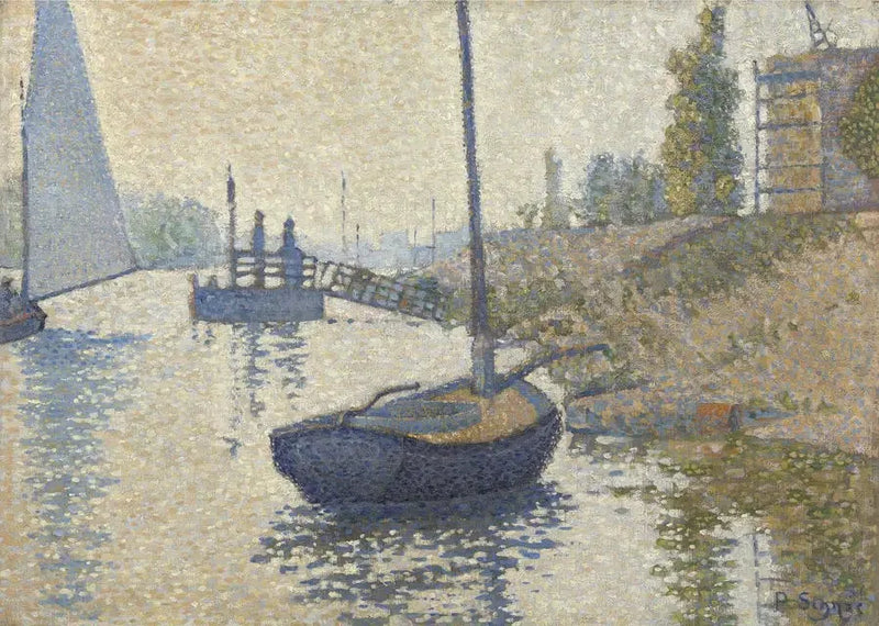 Ponton Szczęścia w Asnières - Paul Signac