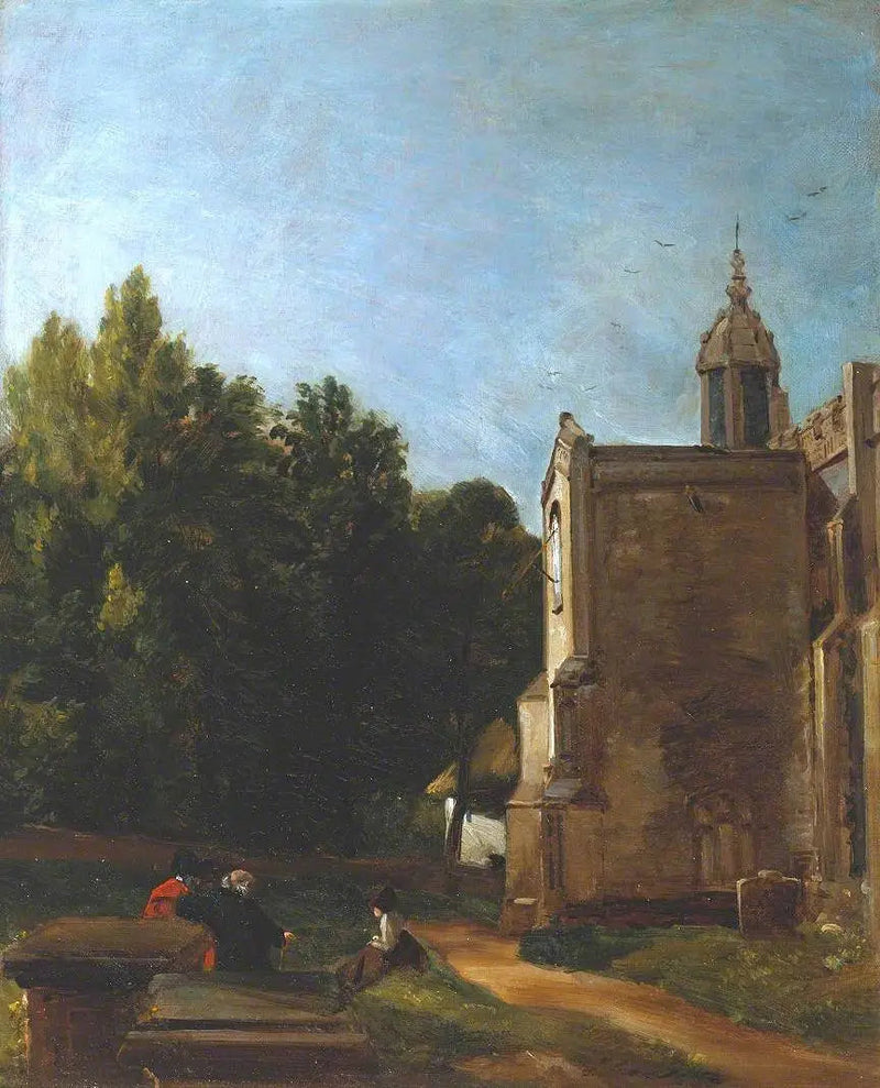 Przedsionek kościoła, East Bergholt - John Constable