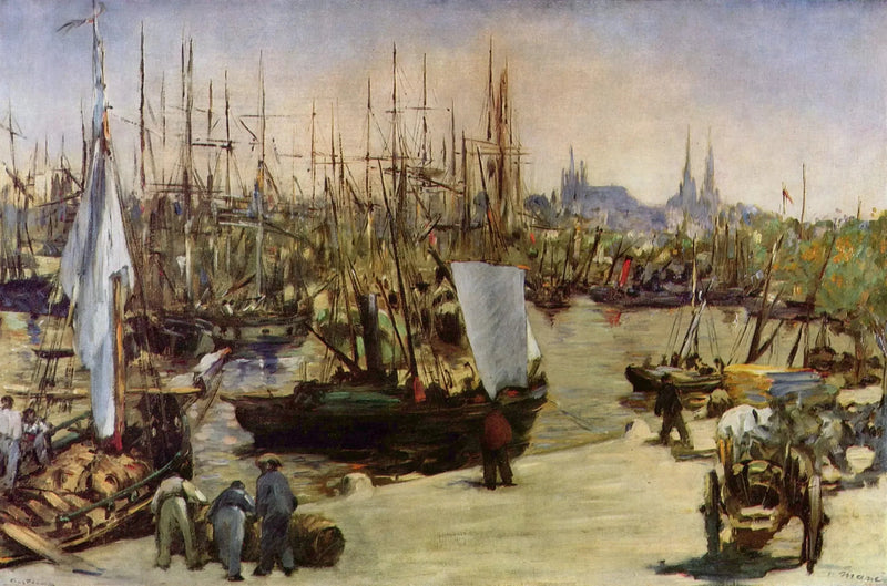 Port w Bordeaux - Édouard Manet