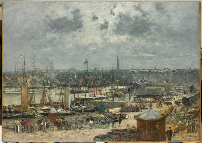 Port w Bordeaux - Eugène Boudin