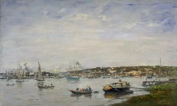 Port w Bordeaux - Eugène Boudin