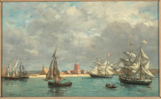 Port w Camaret - Eugène Boudin