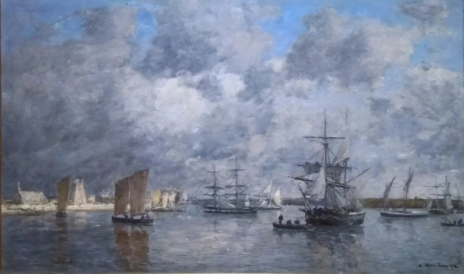 Le port de Camaret - Eugène Boudin image 1 reproduction réalisée par Alpha Reproduction