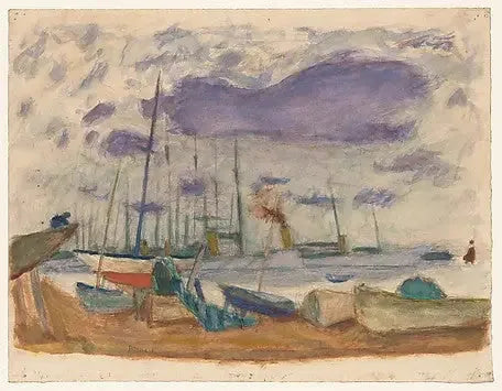 Port w Cannes - Pierre Bonnard