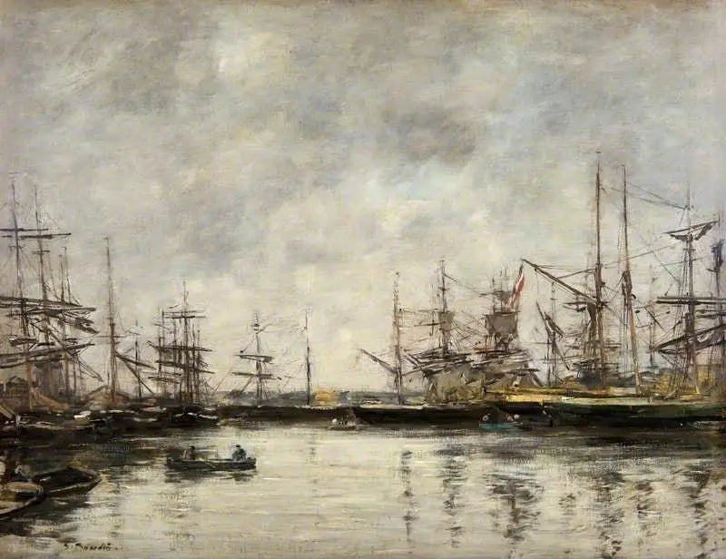 Port w Deauville - Eugène Boudin