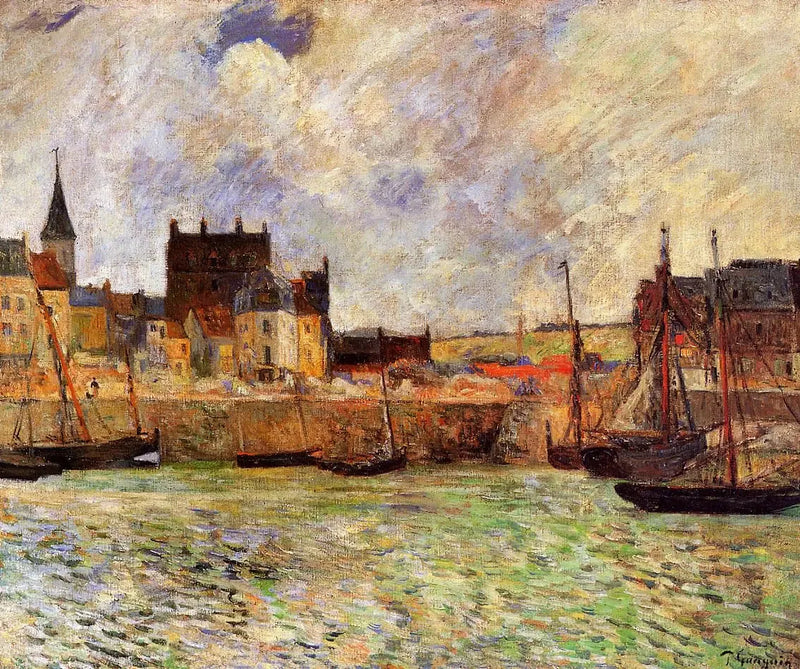 Port w Dieppe - Paul Gauguin
