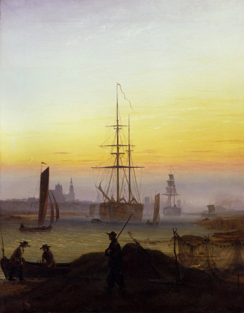 Port w Greifswald - Caspar David Friedrich