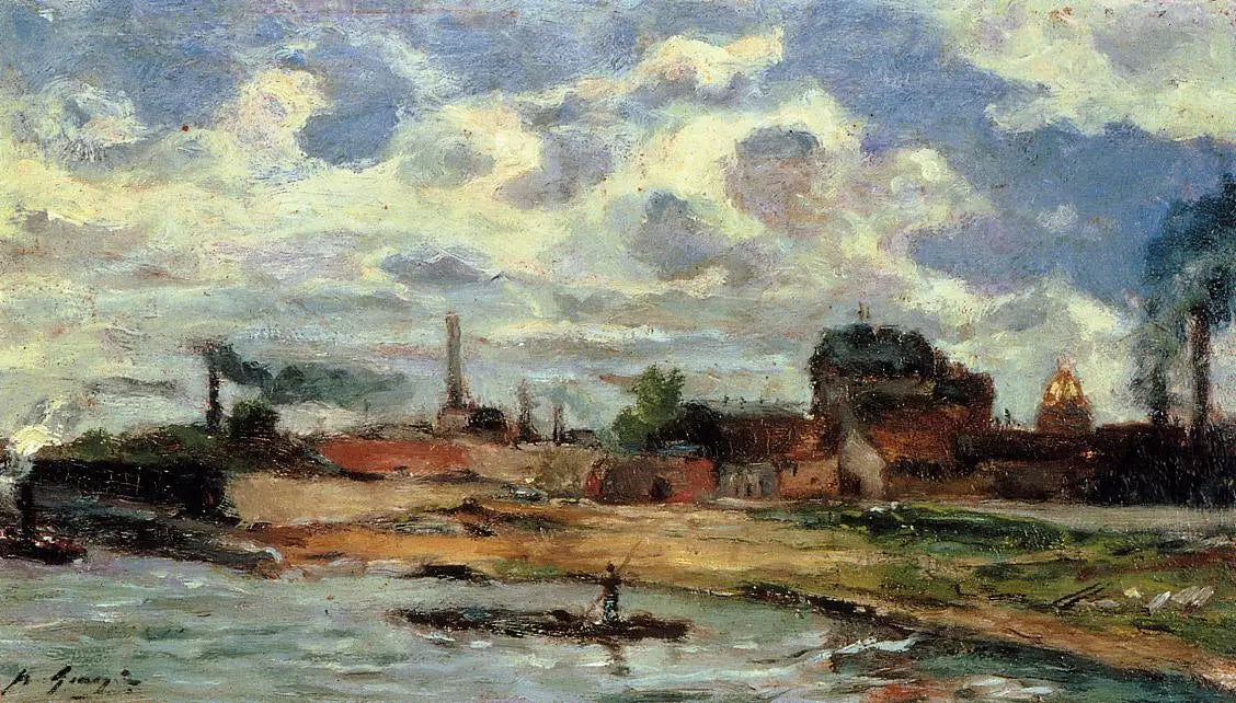 Reproduction du tableau « Le Port de Javel I - Paul Gauguin » par Alpha Reproduction en peinture à l’huile