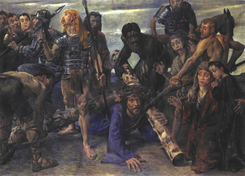Le port de la croix - Lovis Corinth