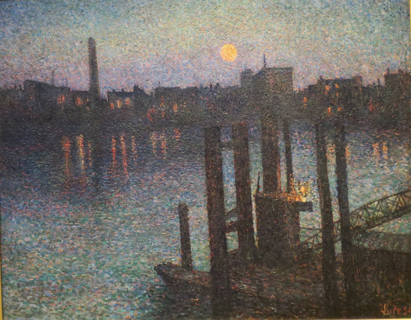 Port Londynu, noc - Maximilien Luce