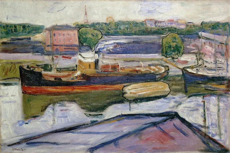 Port w Lubece - Edvard Munch
