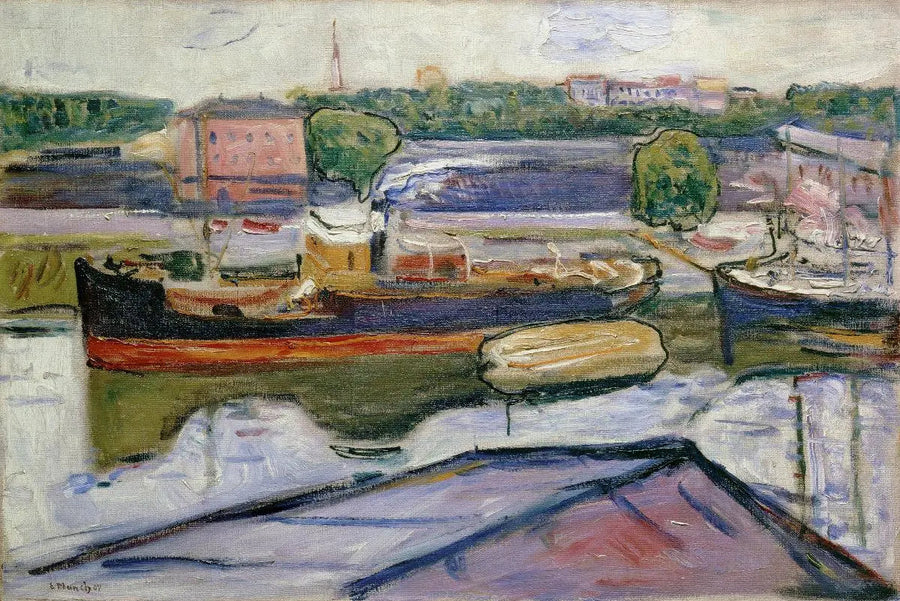Port w Lubece - Edvard Munch