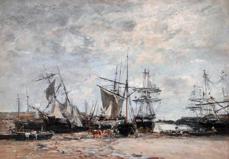 Port w Pontrieux - Eugène Boudin