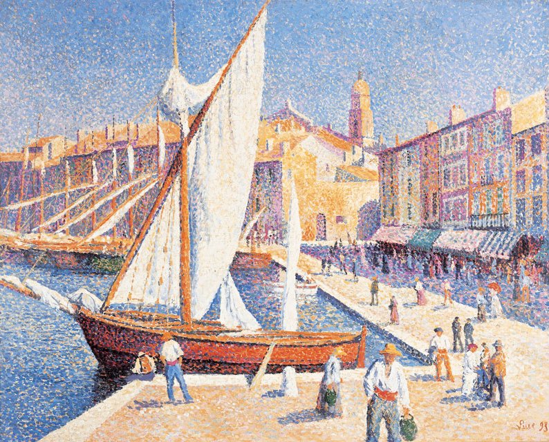 Port w Saint-Tropez - Maximilien Luce