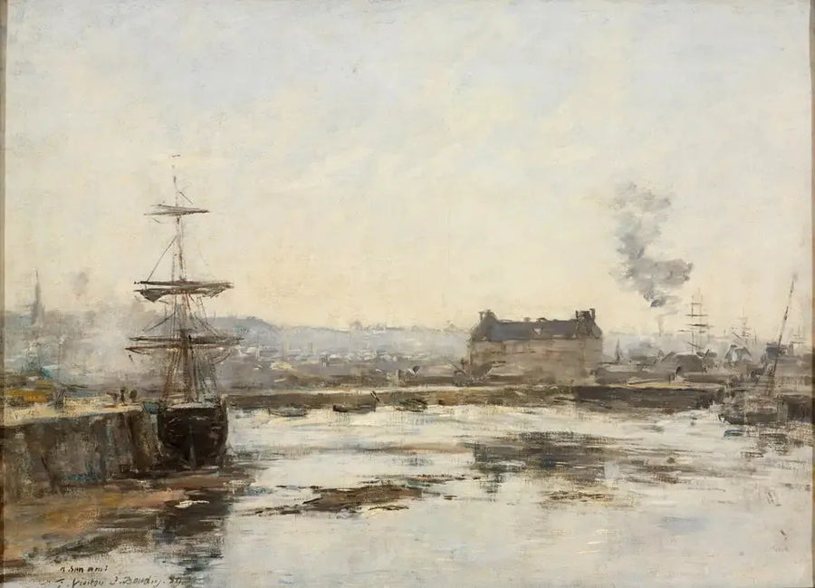Port w Trouville - Eugène Boudin