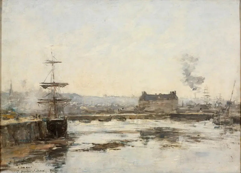 Port w Trouville - Eugène Boudin