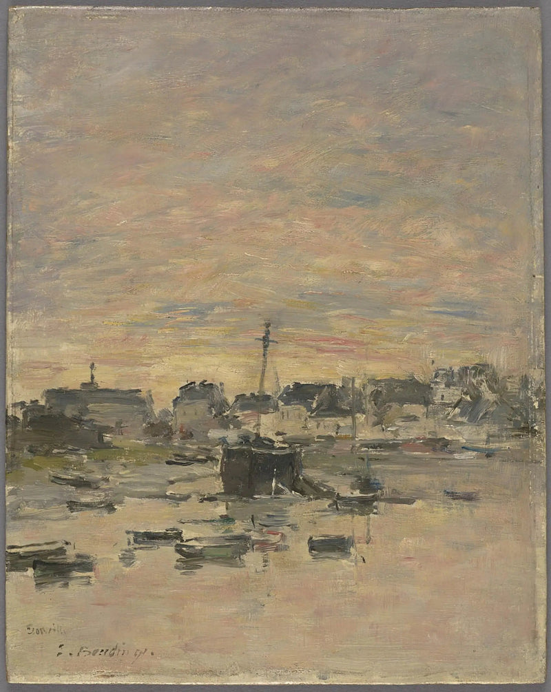 Port w Trouville - Eugène Boudin