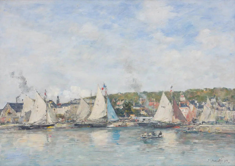 Port w Trouville - Eugène Boudin