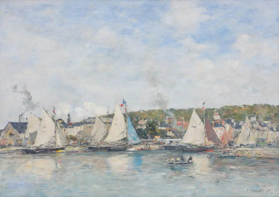 Port w Trouville - Eugène Boudin