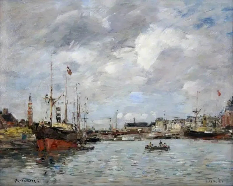Port w Trouville - Eugène Boudin
