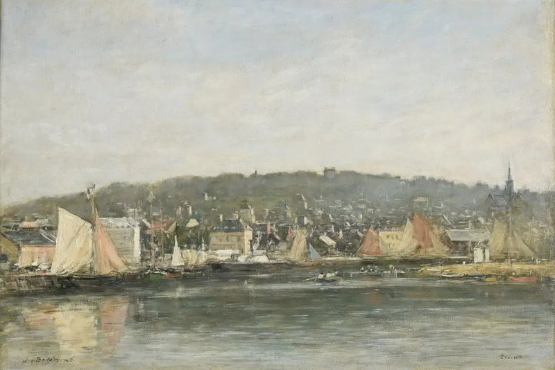 Port w Trouville rano - Eugène Boudin